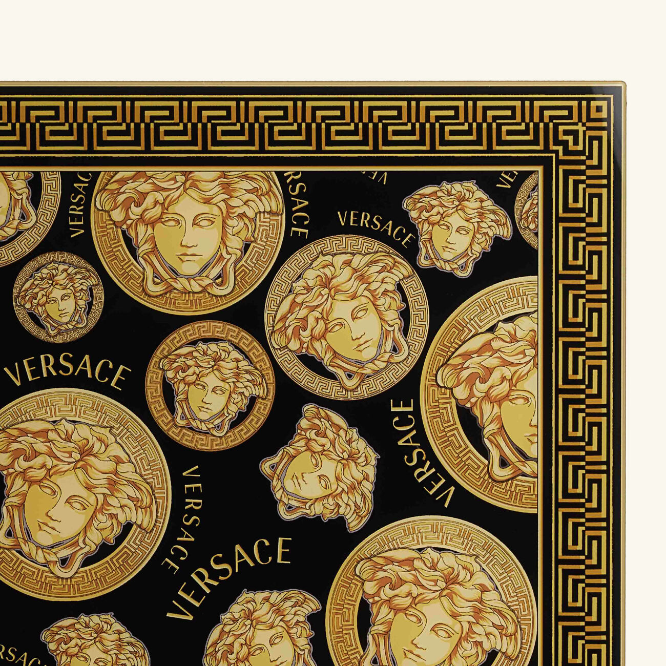 Medusa Amplified Placemat Black Set Of 2 versace medusa amplified placemat black set of 2