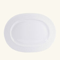 bernardaud ecume serving platter oval white 23cm