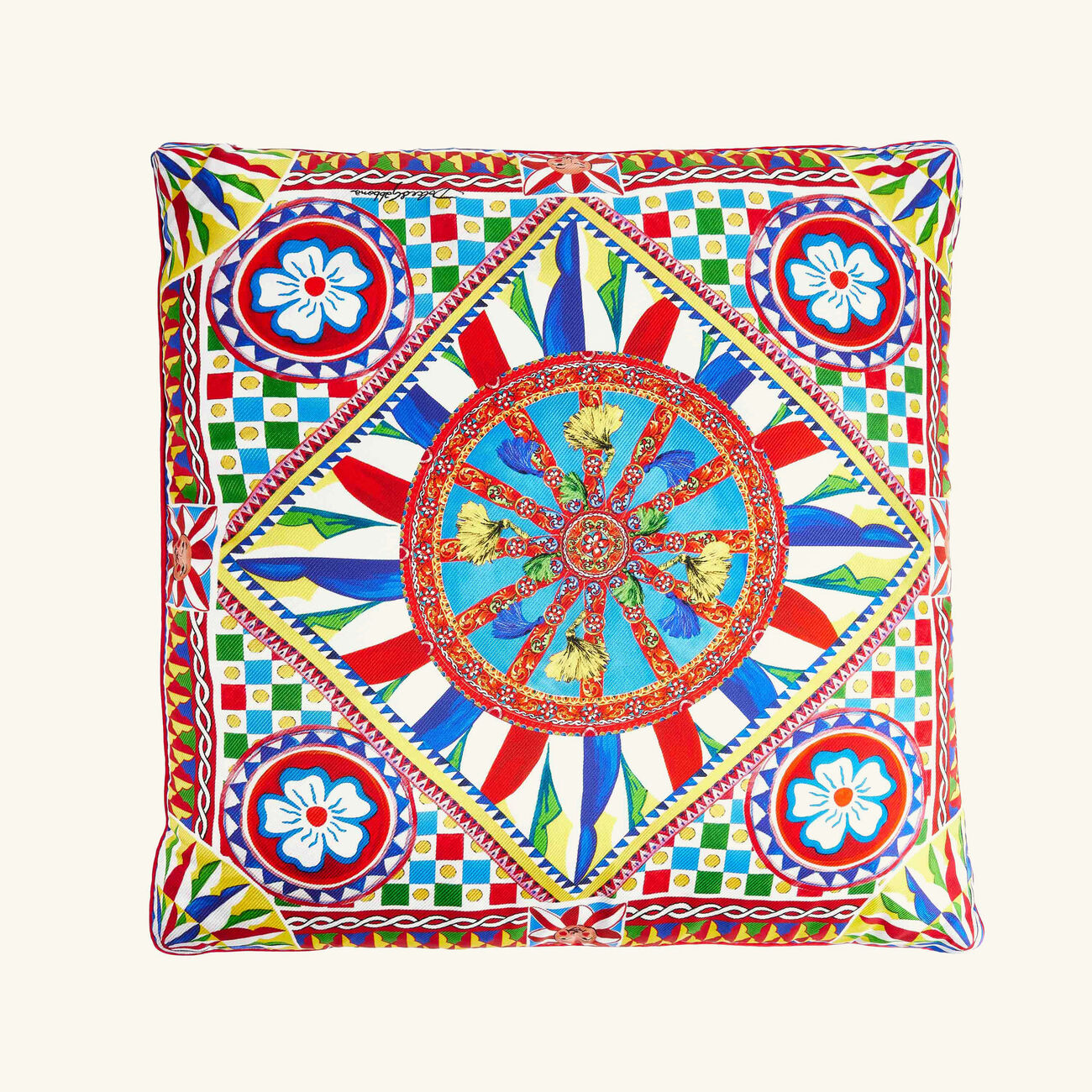 Silk Twill Pillow dolce gabbana casa silk twill pillow