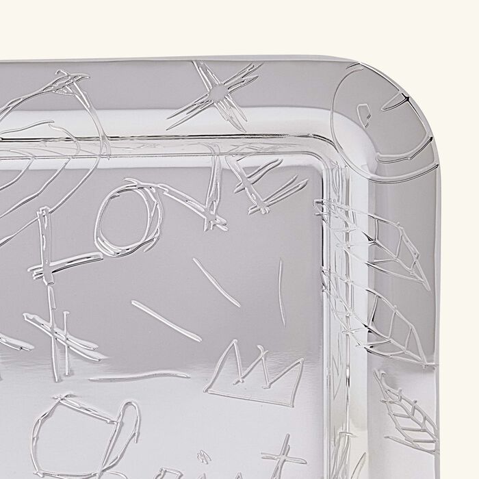 christofle graffiti rectangular tray