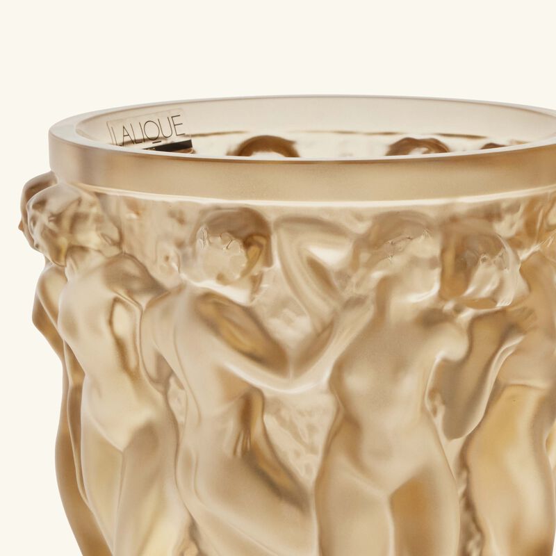 lalique bacchantes vase mini gold