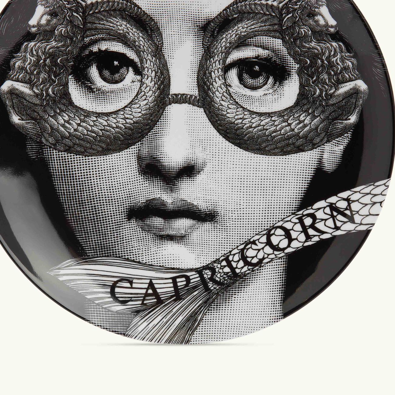 Tema e Variazioni no.357 Capricorn Wall Plate fornasetti tema e variazioni no 357 capricorn wall plate