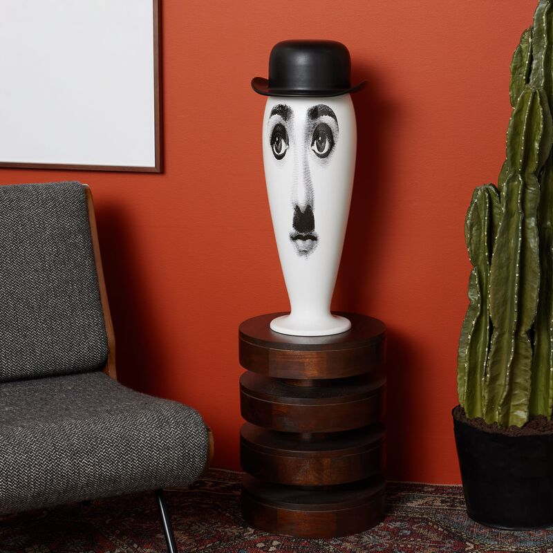 fornasetti smilzo charlot vase medium white