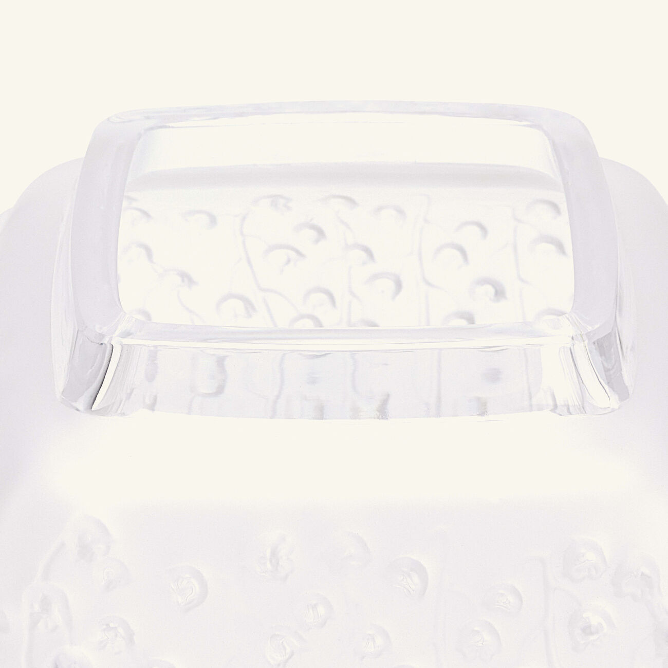 lalique botanica vase medium clear