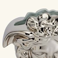 versace medusa grande vase medium silver