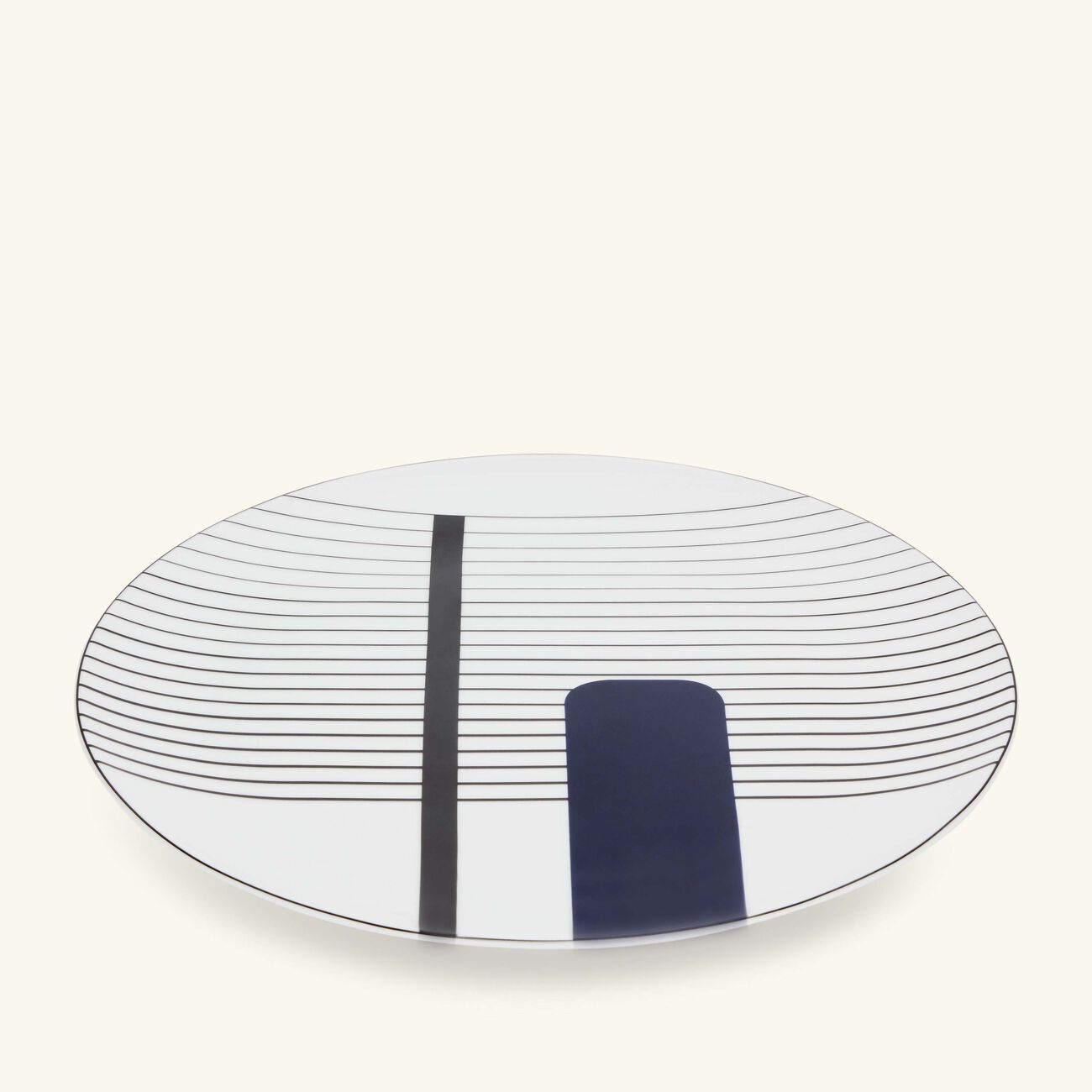 bernardaud oscar dinner plate round black 27cm