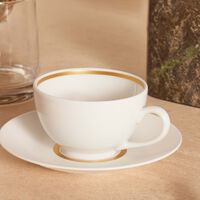 bernardaud cronos or tea cup   saucer white