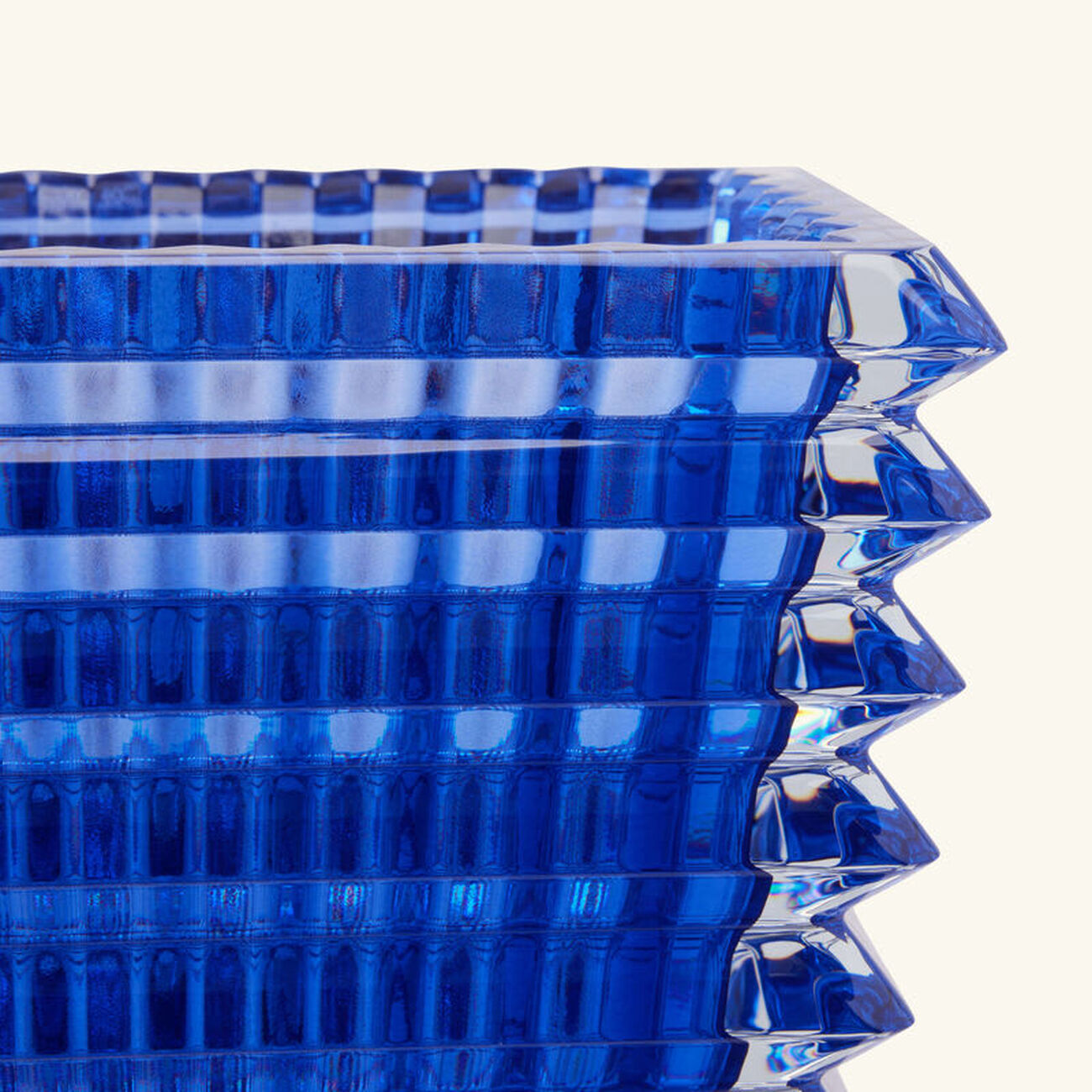 باكارا مزهرية آي مستطيلة متوسطة زرقاء