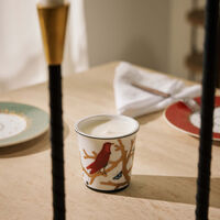Aux Oiseaux Tumbler with Candle bernardaud aux oiseaux tumbler with candle