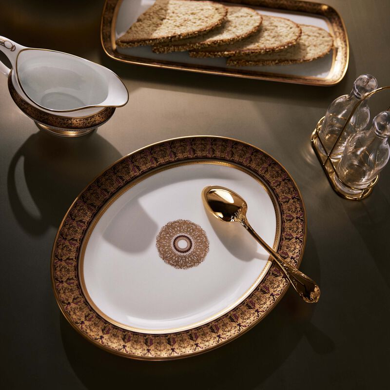 Eventail Serving Platter Oval White 33cm bernardaud eventail serving platter oval white 33cm