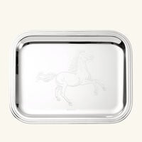 Albi Lunar New Year Serving Tray Silver Plated 26x20cm christofle albi lunar new year serving tray silver plated 26x20cm