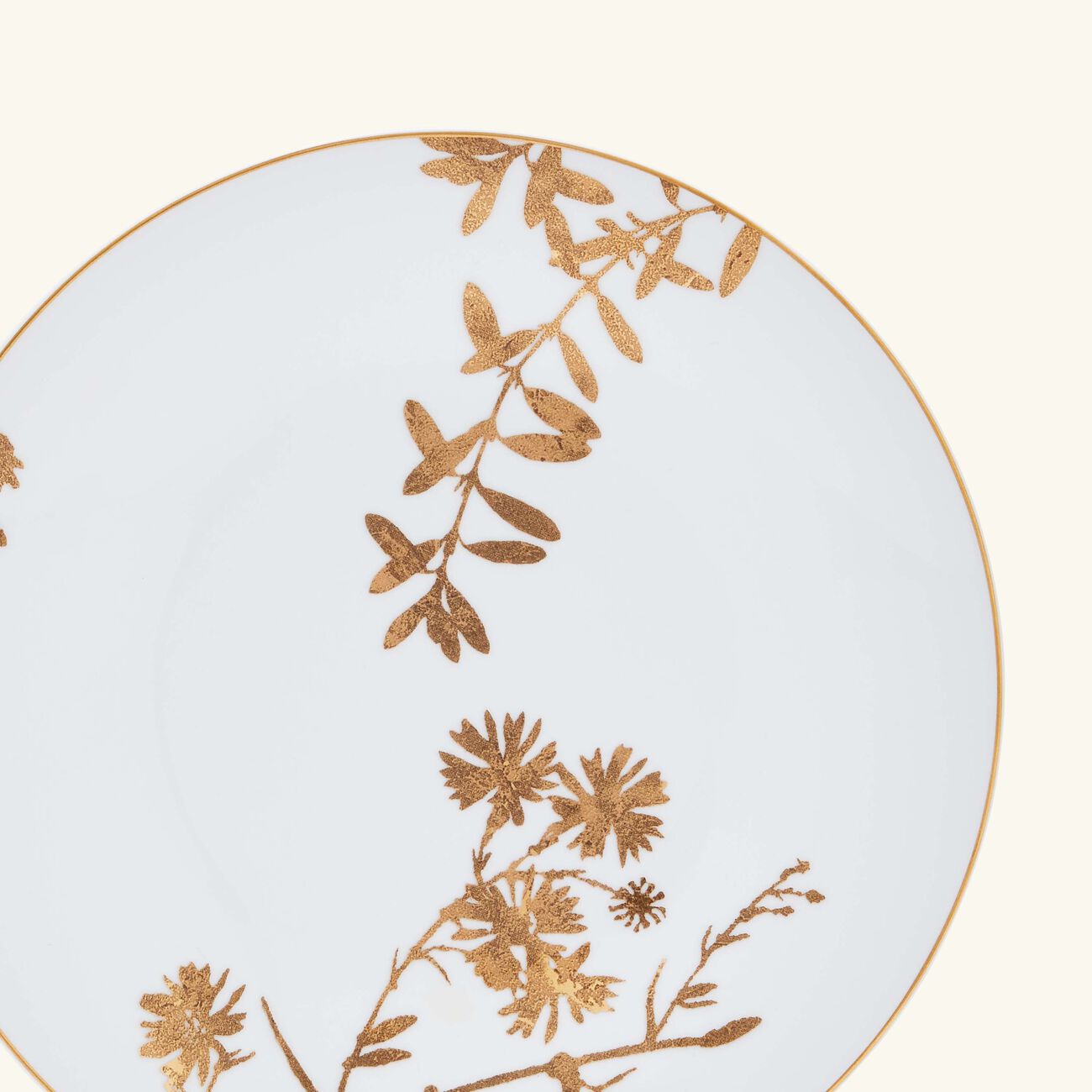 bernardaud v g tal or dessert plate round gold 21cm set of 4