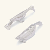 christofle gallia knife rest pelican swan silver plated set of 2