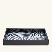 dolce gabbana casa zebra tray rectangular large black