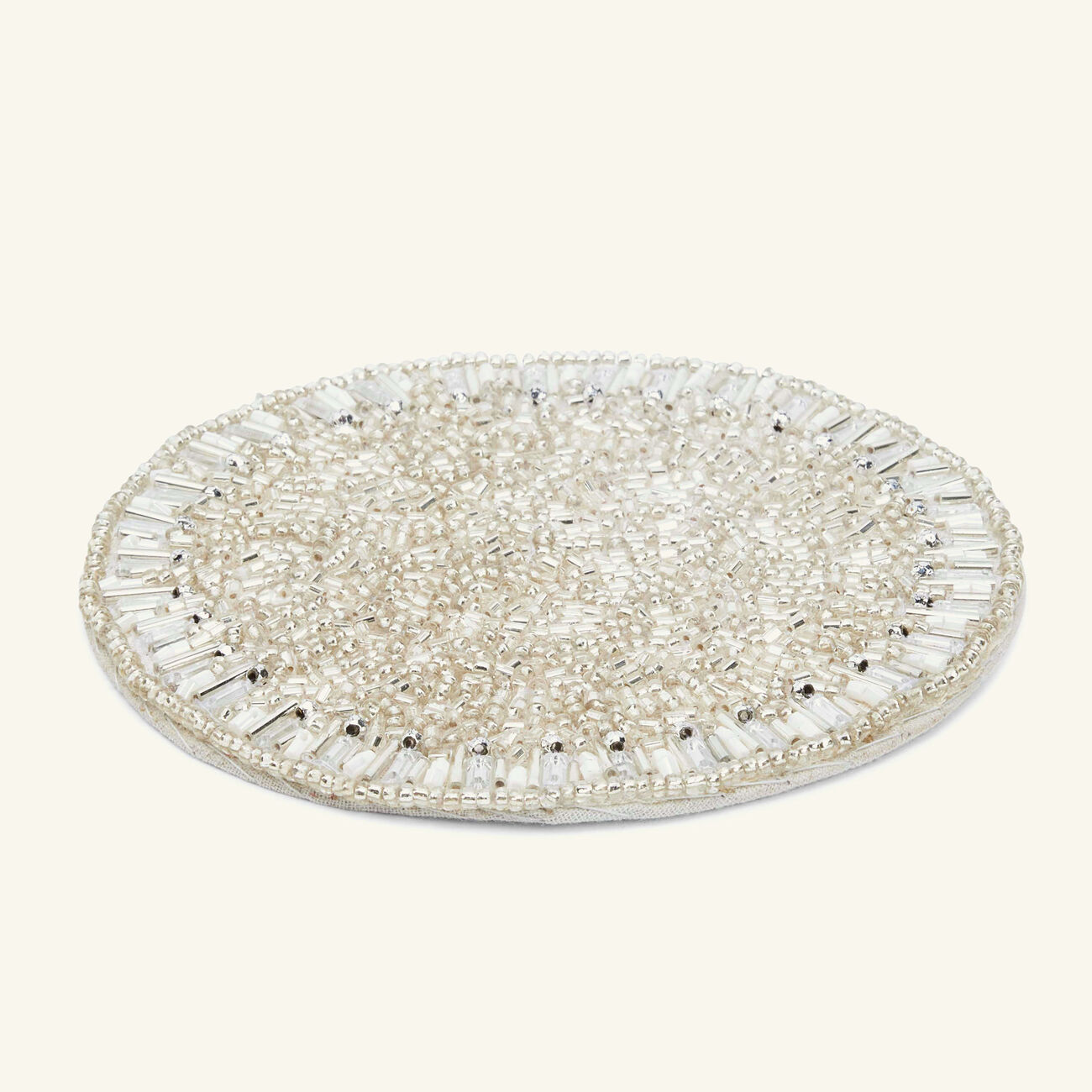 kim seybert bevel coasters silver set of 4