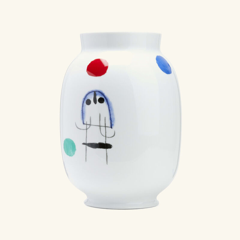 Joan Miro Toscan Vase Medium White bernardaud joan miro toscan vase medium white