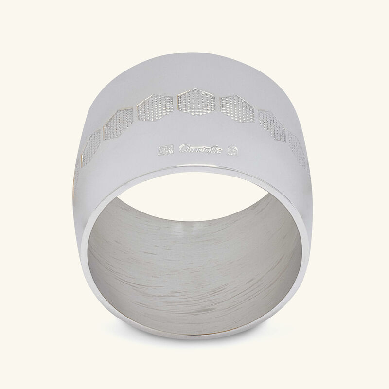 كريستوفل حلقة المناديل بيبي باللون الفضي