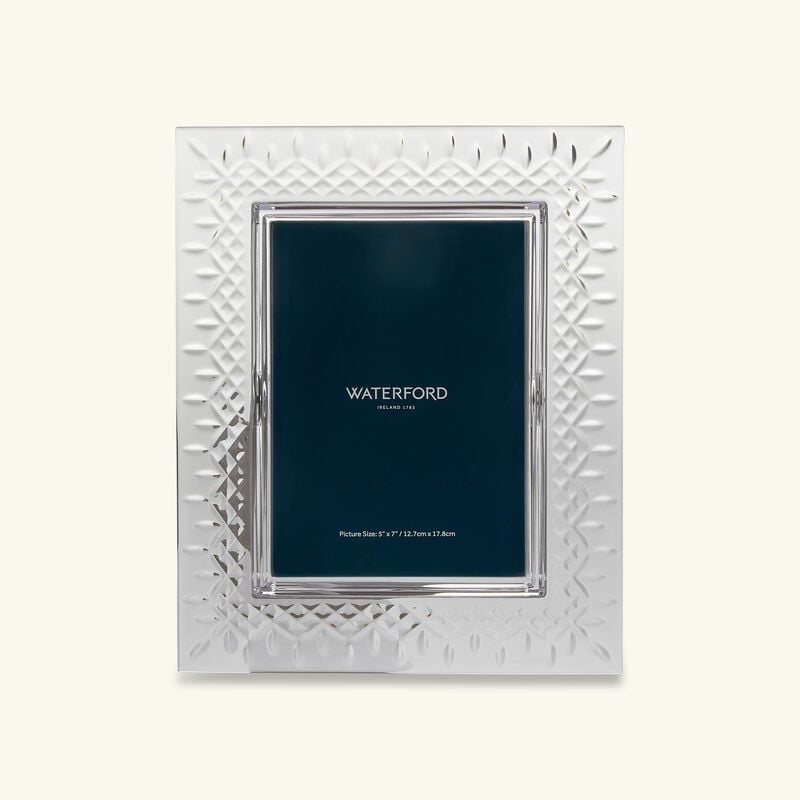 waterford lismore photo frame clear 5x7in