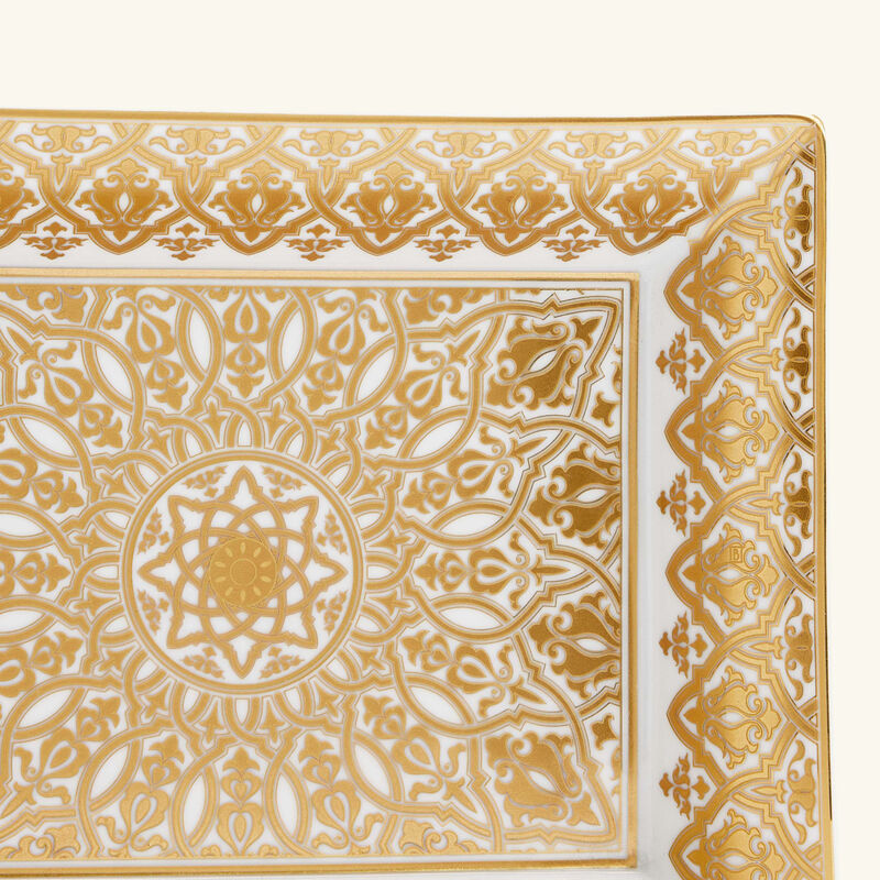 برناردو صينية الحلى والمجوهرات فينيس مستطيلة صغيرة باللون الذهبي