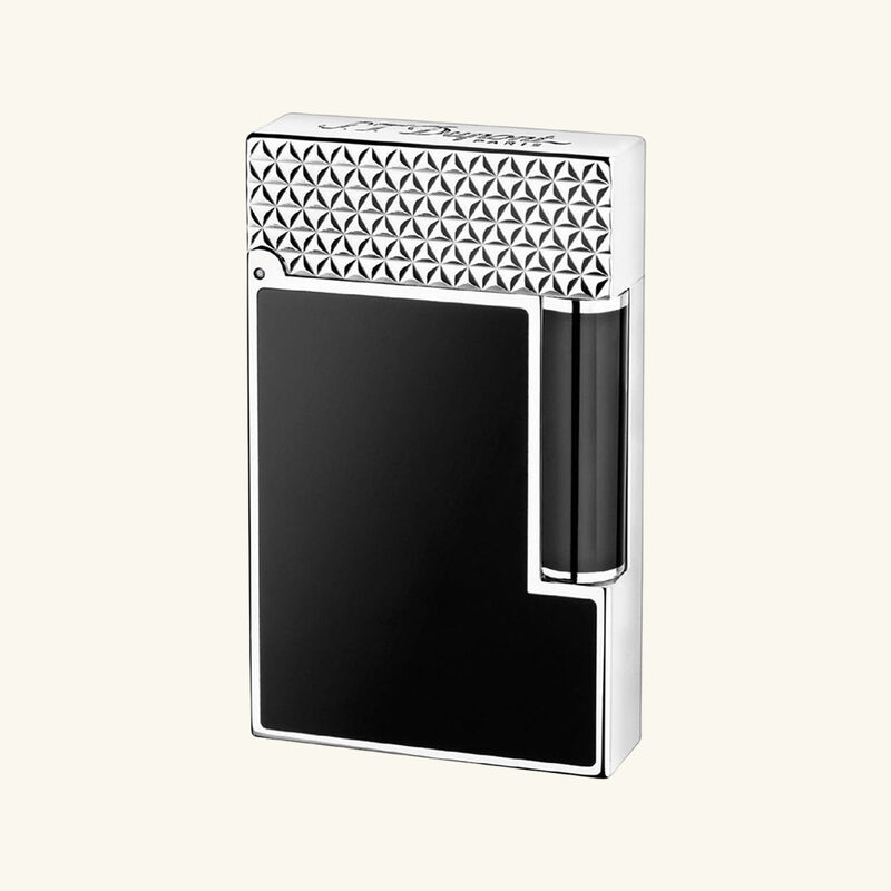 اس تي دوبون ligne 2 black lacquered palladium lighter