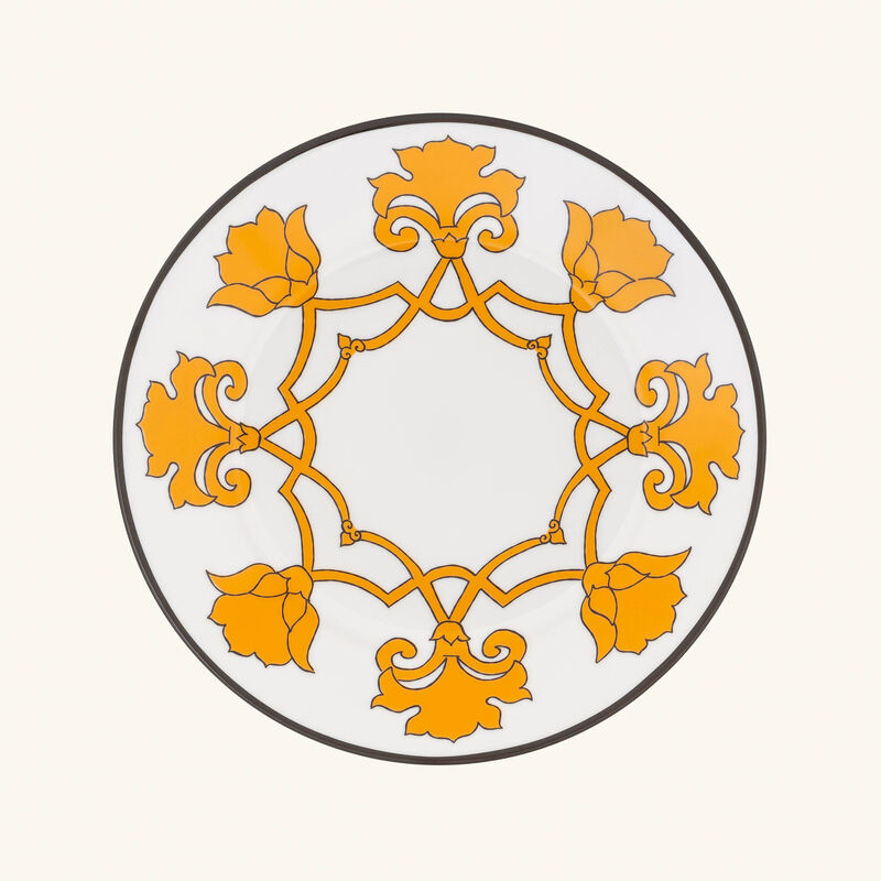 بينتو باريس طبق الحلويات جايبوري دائري أصفر 21 سم