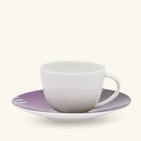 فنجان القهوة أوسكار مع صحنه أسود برناردو فنجان القهوة أوسكار مع صحنه أسود