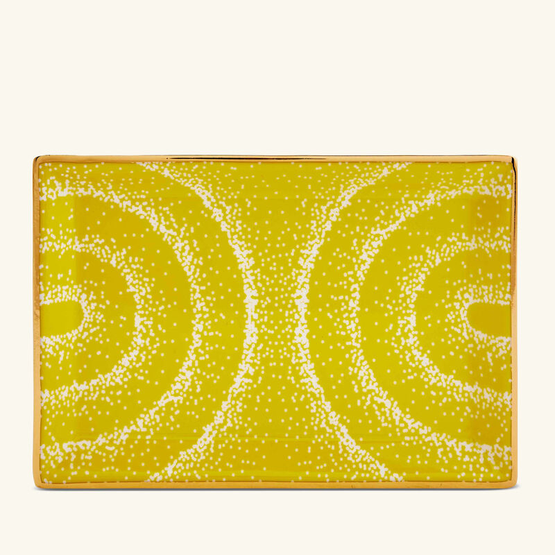 jonathan adler vapor trinket tray rectangular yellow