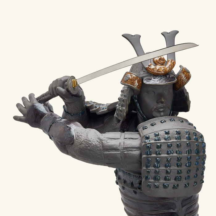 Samurai Warrior Sculpture Large Black lladro samurai warrior sculpture large black