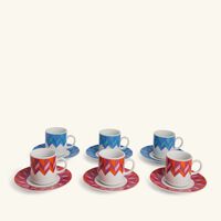 صلصال طقم بهجة المؤلف من 6 فناجين للإسبريسو