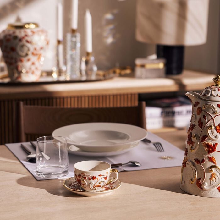 Taormina Tea Cup & Saucer Red villari taormina tea cup saucer red