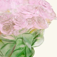 مزهرية روز متوسطة الحجم وردية دوم مزهرية روز متوسطة الحجم وردية