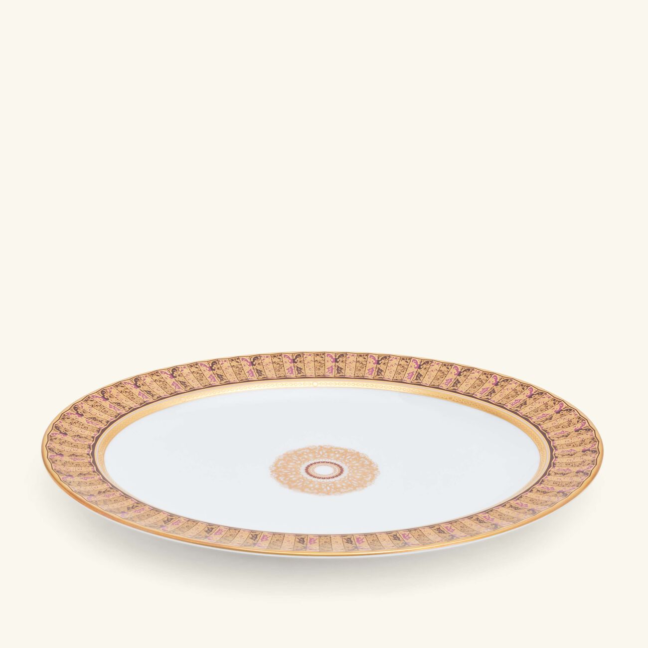 Eventail Serving Platter Oval White 33cm bernardaud eventail serving platter oval white 33cm