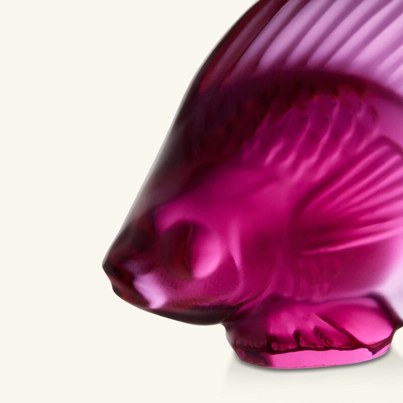 Fish Figurine Mini Fuchsia lalique fish figurine mini fuchsia