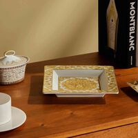 versace medusa rhapsody trinket tray square small gold