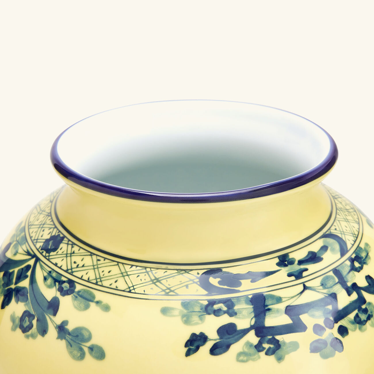 Potiche Vase Medium Yellow ginori 1735 potiche vase medium yellow