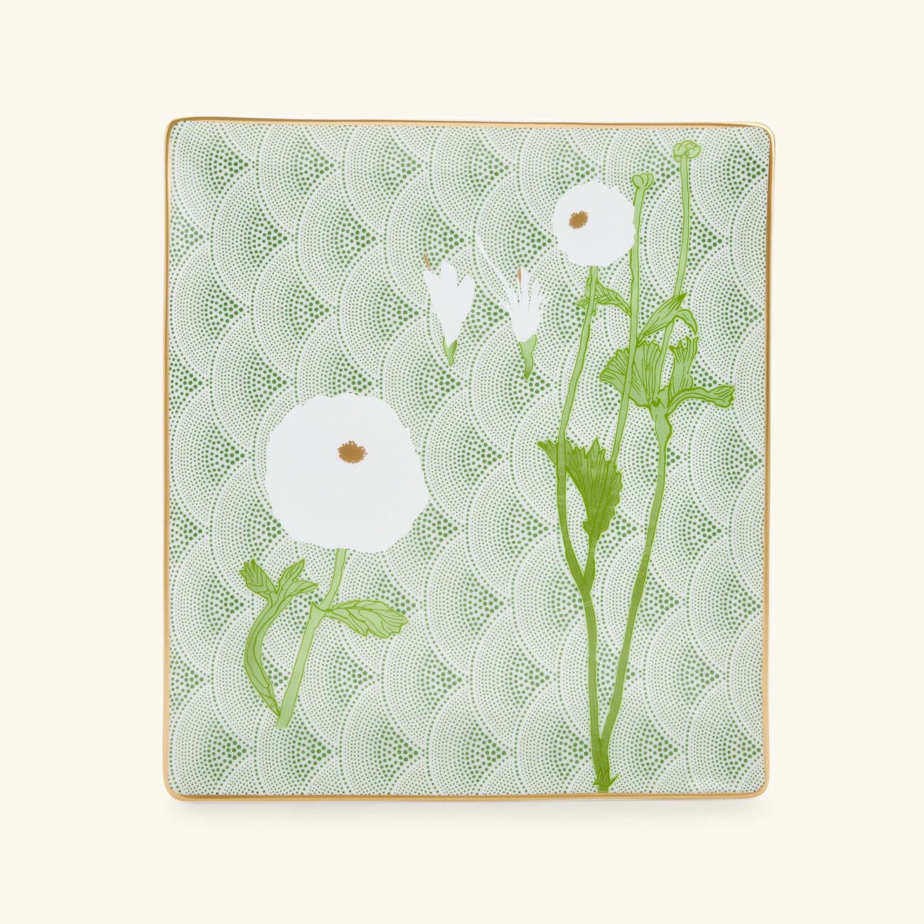 Praiana Tray Rectangular Small Green bernardaud praiana tray rectangular small green