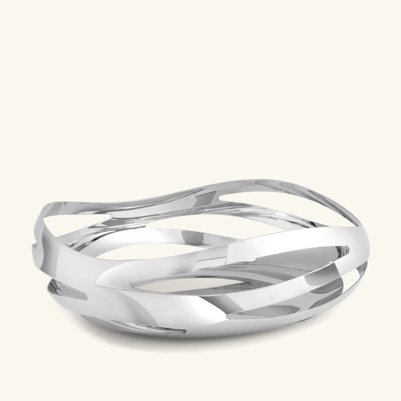 جورج جنسن طبق كوبرا للخبز والفاكهة مستدير شفاف