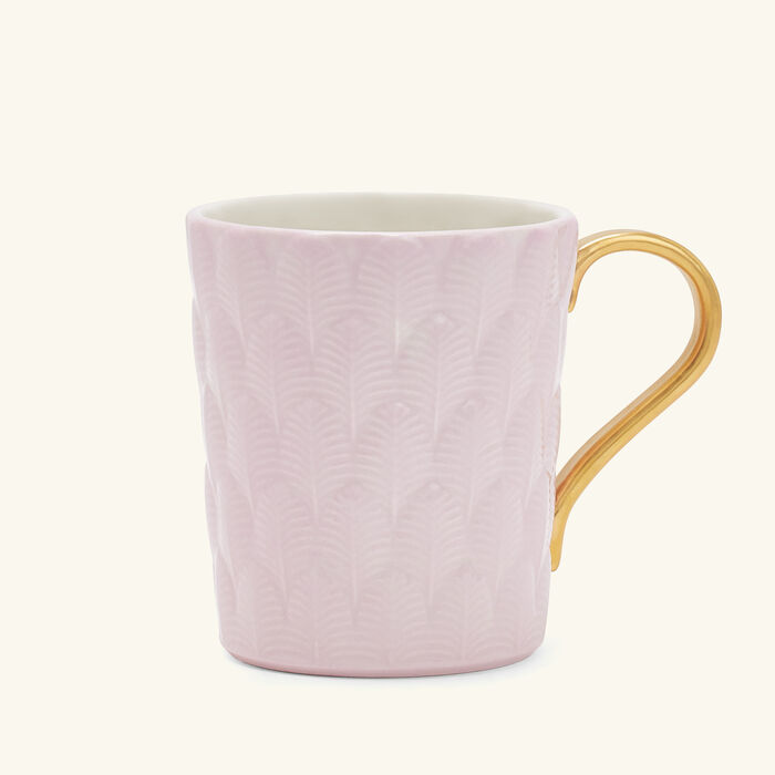 villari peacock mug pink