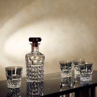 baccarat louxor drinking glass   bar set clear