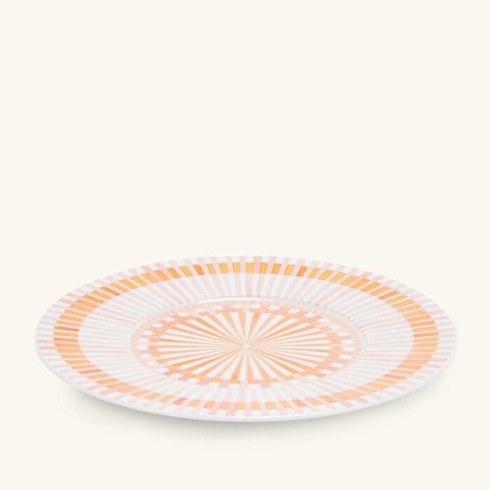 bernardaud terra rosa bread   butter plate round orange 16cm