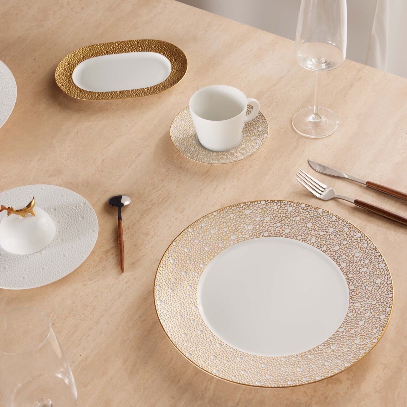 Serving Platter Gold 29cm bernardaud serving platter gold 29cm