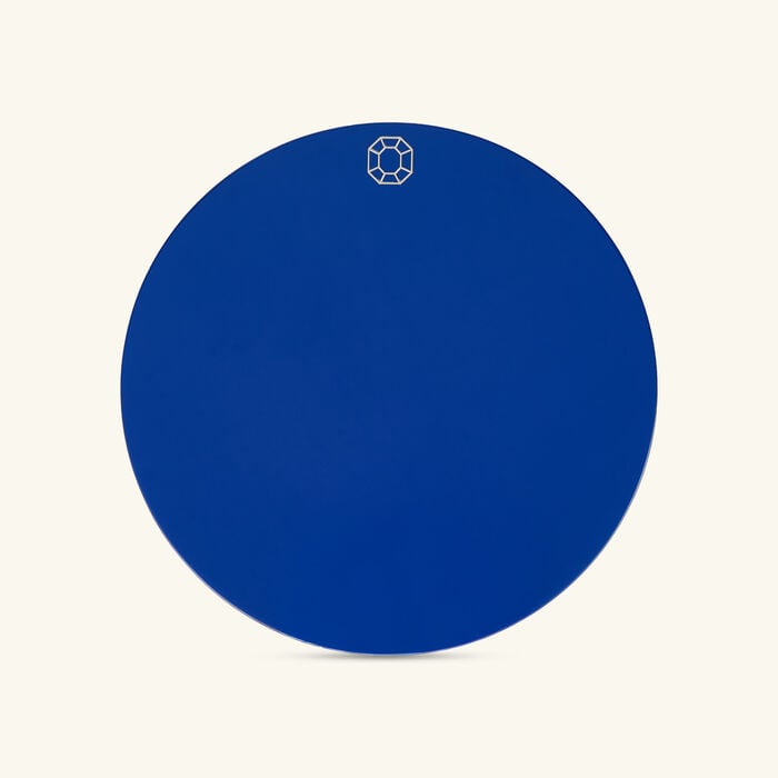 baccarat octogone coasters blue set of 4