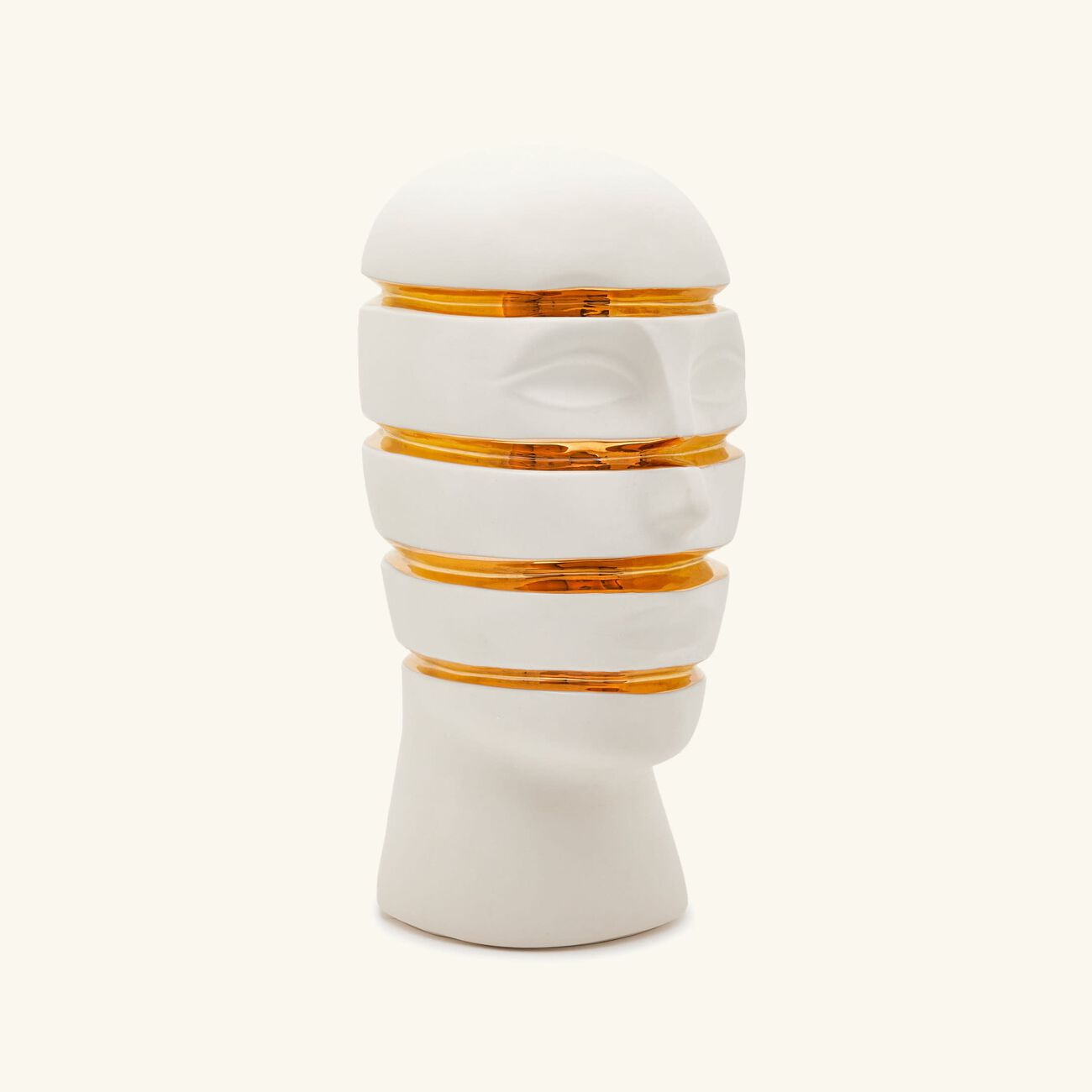 Atlas Sliced Bust Sculpture Medium White jonathan adler atlas sliced bust sculpture medium white