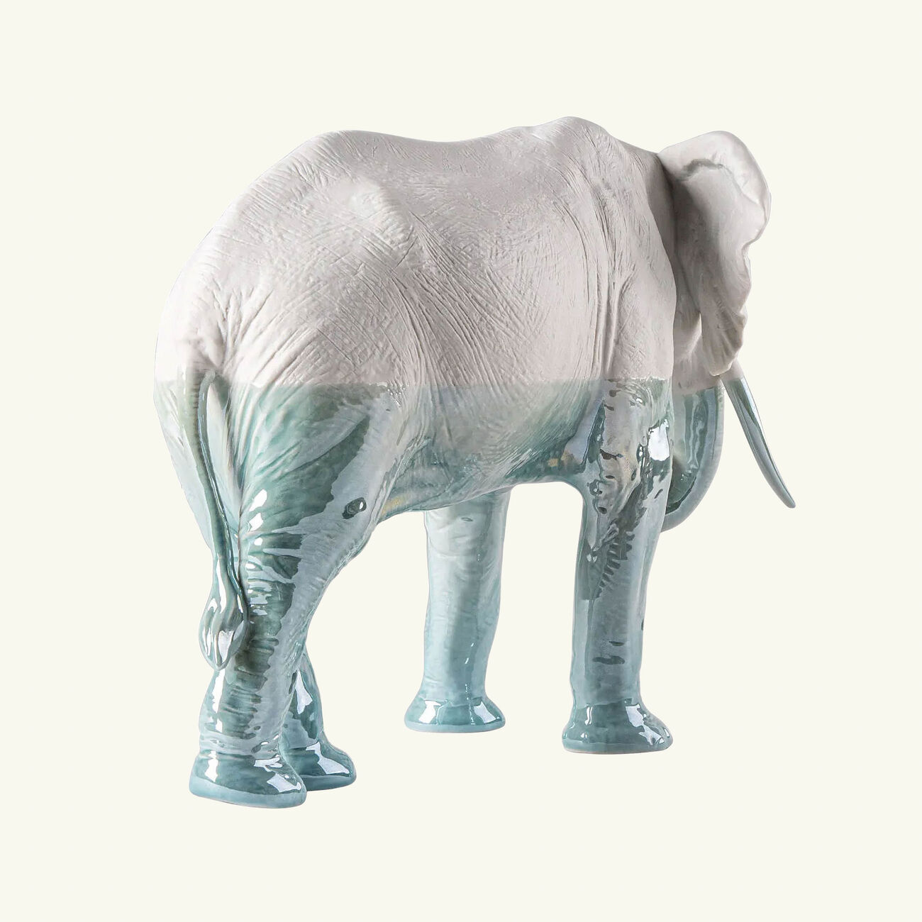 Elephant Underwater Sculpture Medium White lladro elephant underwater sculpture medium white