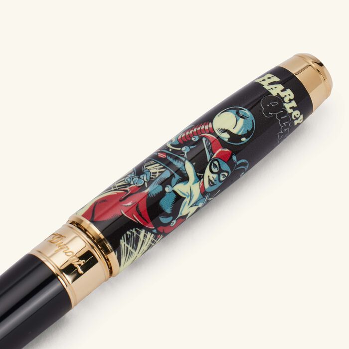 st dupont line d eternity dc comics rollerball pen gold