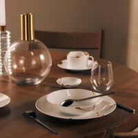 bernardaud kintsugi soup plate round white 19cm