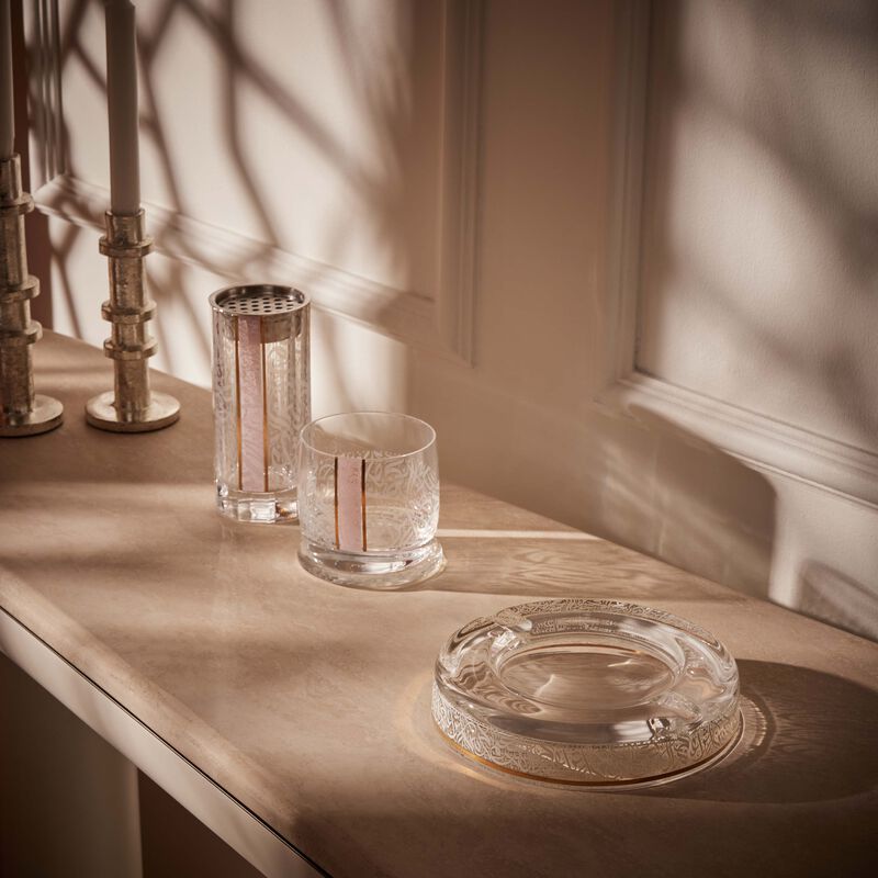 دملاج منفضة نغم دائرية صغيرة باللون الذهبي