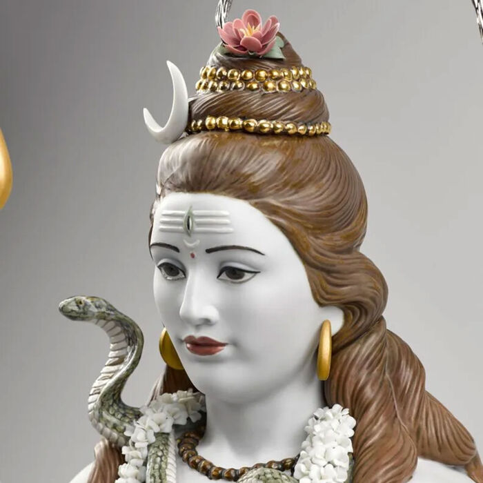 lladro lord shiva sculpture extra large white limited edition