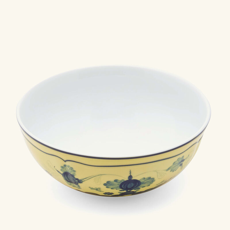 ginori 1735 oriente italiano bowl yellow