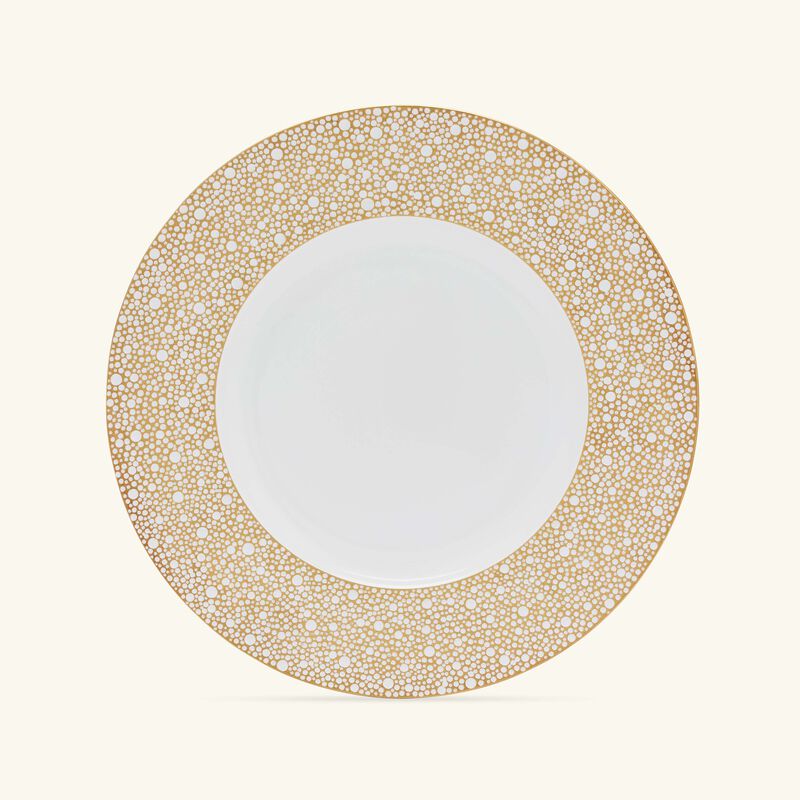 bernardaud mordore bread   butter plate round gold 16cm